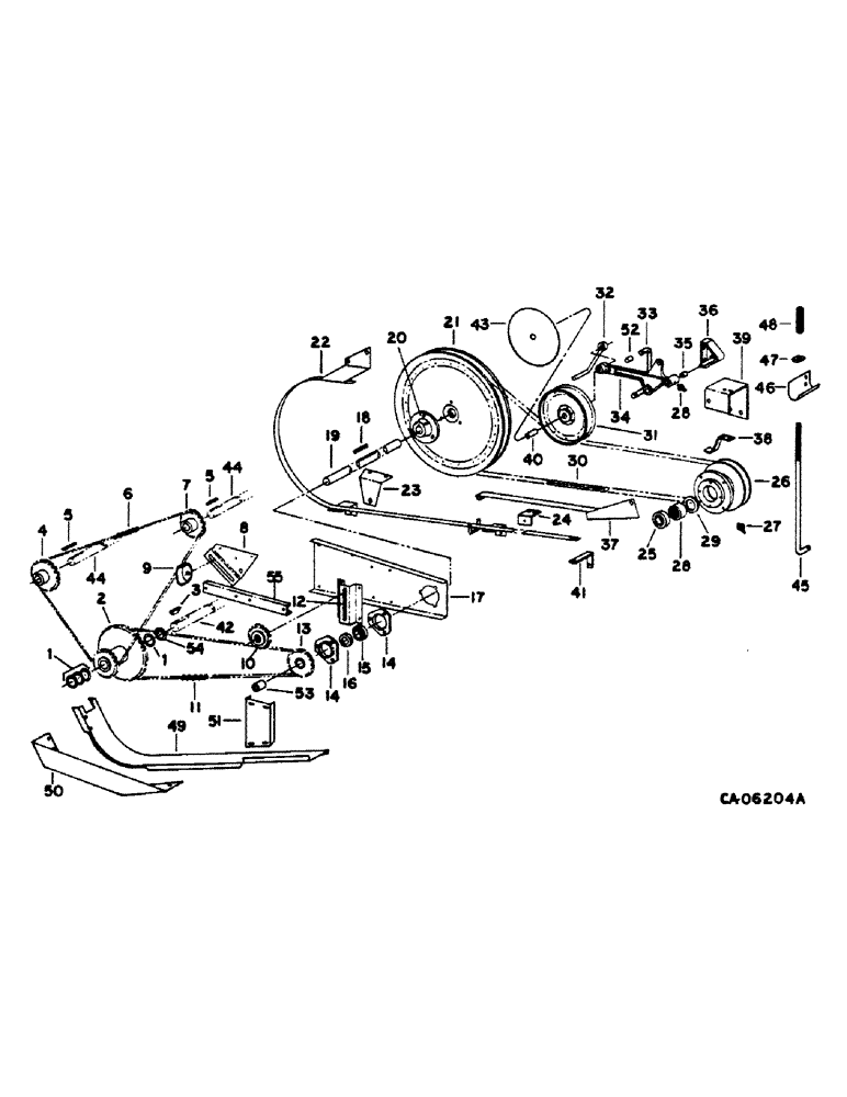 Схема запчастей Case IH 1420 - (26-09) - GRAIN TANK, GRAIN TANK UNLOADER DRIVE Grain Tank