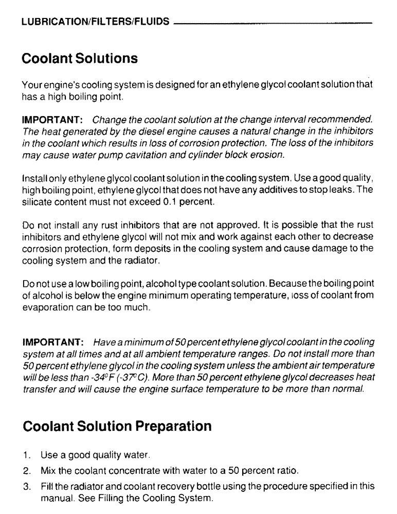 Схема запчастей Case IH 4390T - (023) - LUBRICATION, FILTERS, FLUIDS, COOLANT SOLUTIONS, COOLANT SOLUTION PREPARATION 