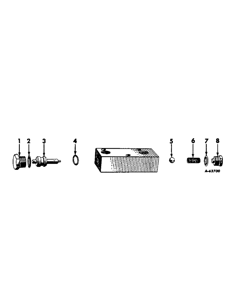 Схема запчастей Case IH 460 - (186) - HYDRAULIC SYSTEM, CHECK VALVE, SINGLE ACTING, FOR TRACTORS W/REMOTE CONTROL (07) - HYDRAULIC SYSTEM