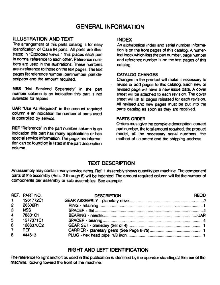 Схема запчастей Case IH 6590 - (056) - GENERAL INFORMATION 