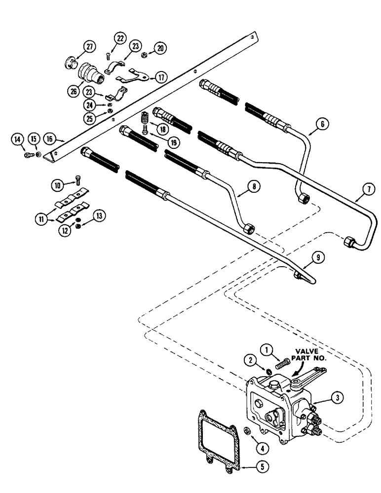 Схема запчастей Case IH 1370 - (188) - HYDRAULICS, RIGHT HAND STANDARD REMOTES, WITH OPTIONAL LEFT HAND REMOTES CIRCUITRY (08) - HYDRAULICS