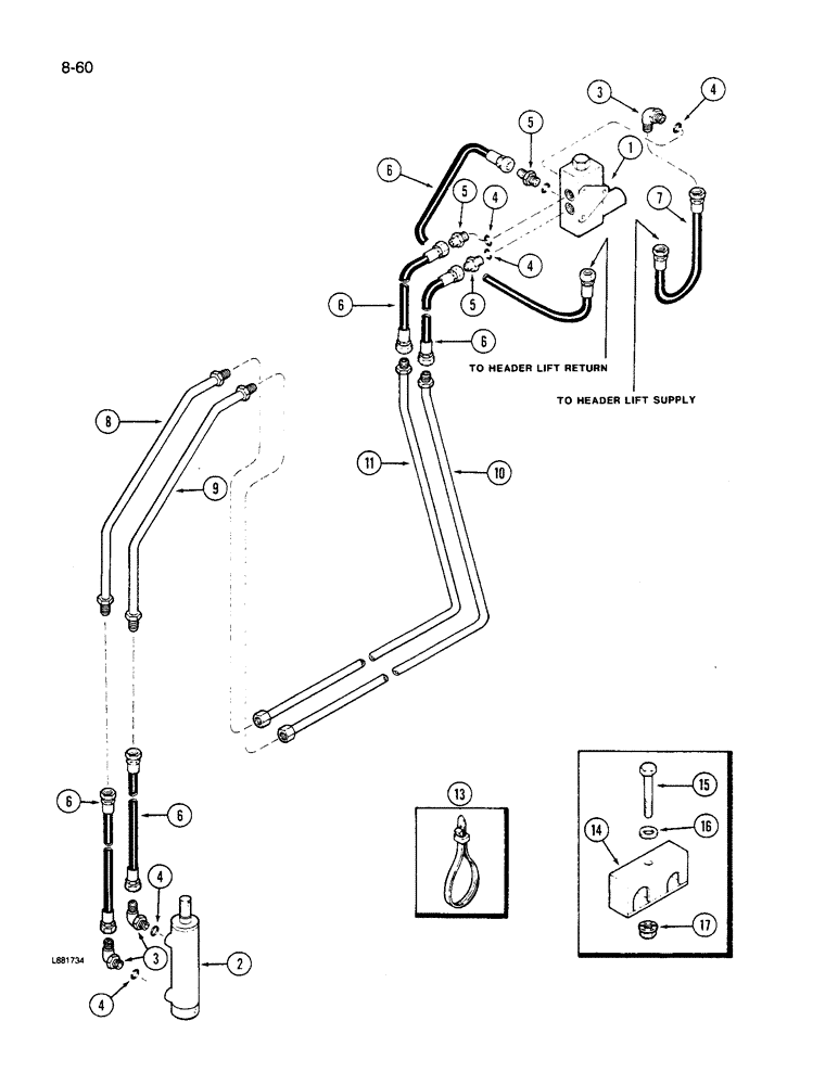 Схема запчастей Case IH 1640 - (8-60) - FEEDER CLUTCH SYSTEM, CONTROL CONCEPTS (07) - HYDRAULICS