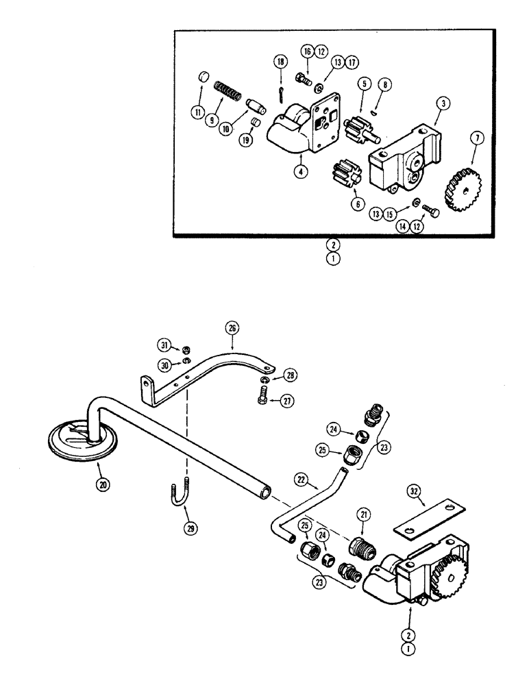 Схема запчастей Case IH 930-SERIES - (038) - FRONT MOUNTED OIL PUMP, (377) SPARK IGNITION ENGINE, FIRST USED ENGINE SERIAL NUMBER 2174169 (02) - ENGINE