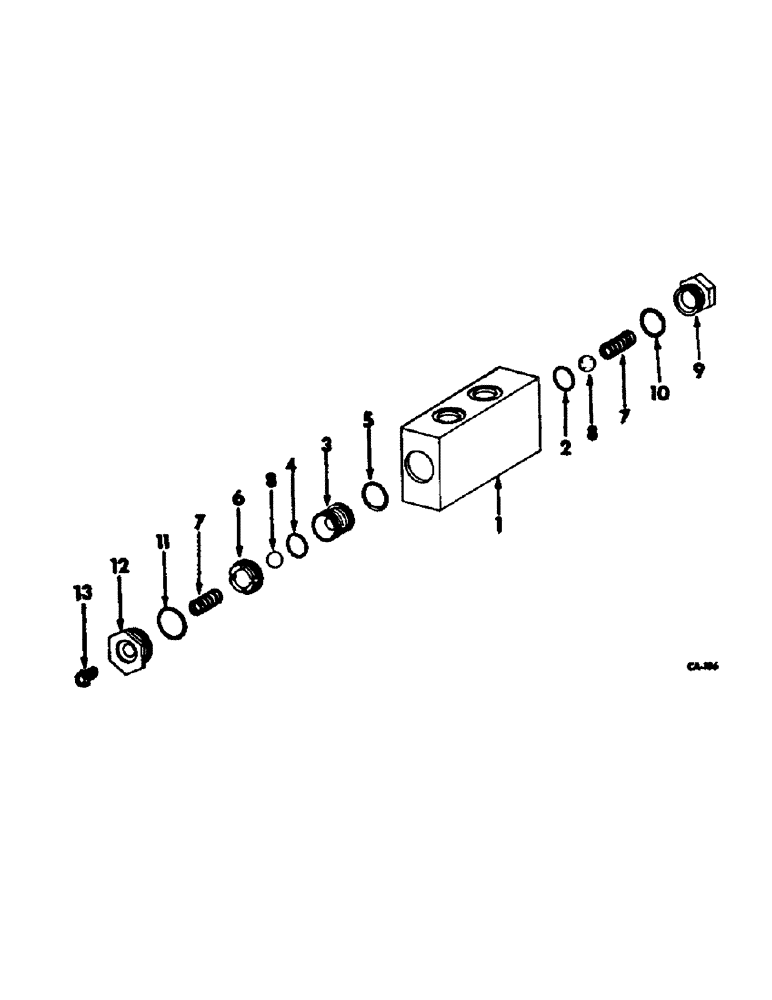 Схема запчастей Case IH 4186 - (10-14) - HYDRAULICS, STEERING CHECK VALVE (07) - HYDRAULICS