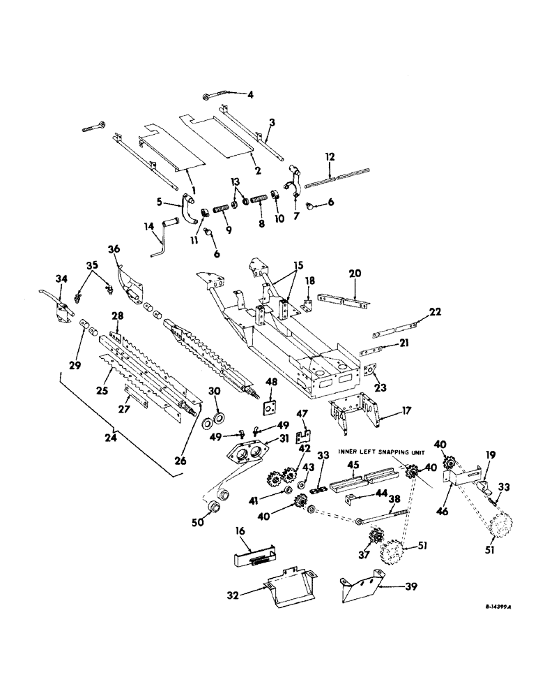 Схема запчастей Case IH 329WN - (E-12) - STALK ROLL FRAME, ROLLS AND DRIVE (58) - ATTACHMENTS/HEADERS