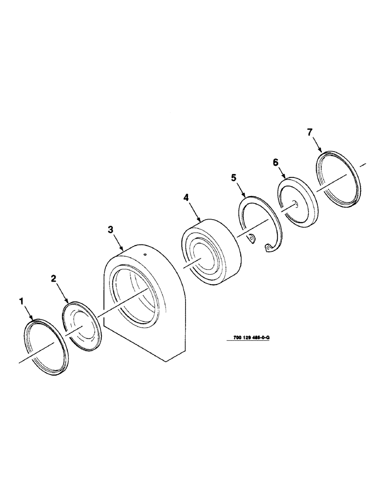 Схема запчастей Case IH 8590 - (2-20) - BEARING ASSEMBLY Driveline