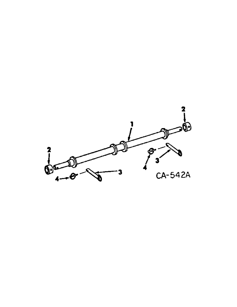 Схема запчастей Case IH 80 - (YB-04[A]) - THREE-POINT HITCH SPINDLE CATEGORY II 