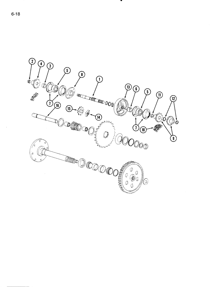 Схема запчастей Case IH 5000 - (6-18) - FINAL DRIVE (06) - POWER TRAIN