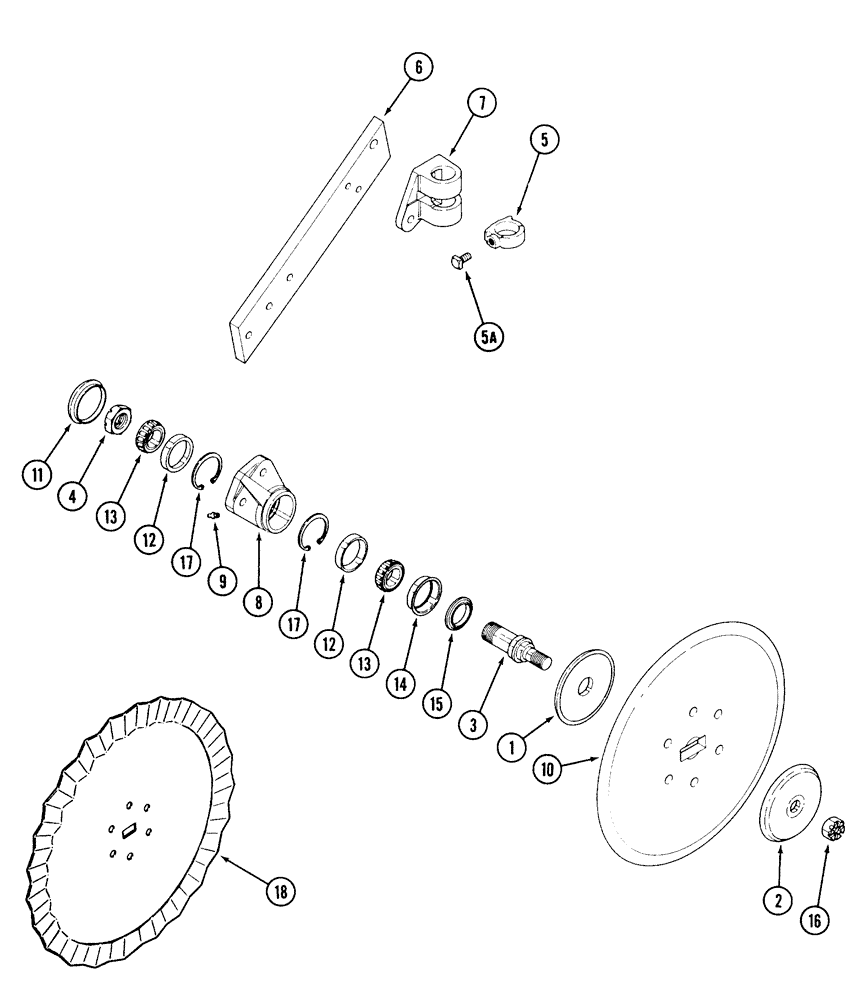 Схема запчастей Case IH 450 - (9-16) - ROLLING COULTER, SHEAR BOLT TYPE 