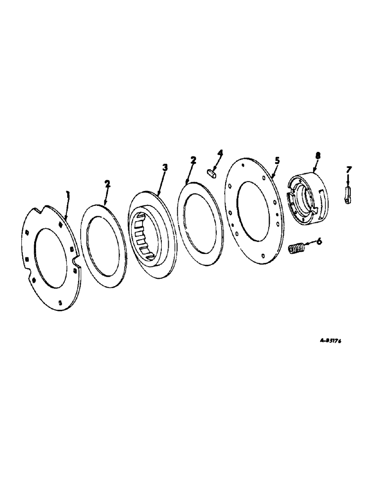 Схема запчастей Case IH 440 - (F-50) - POWER TAKE-OFF DRIVE SHAFT CLUTCH 