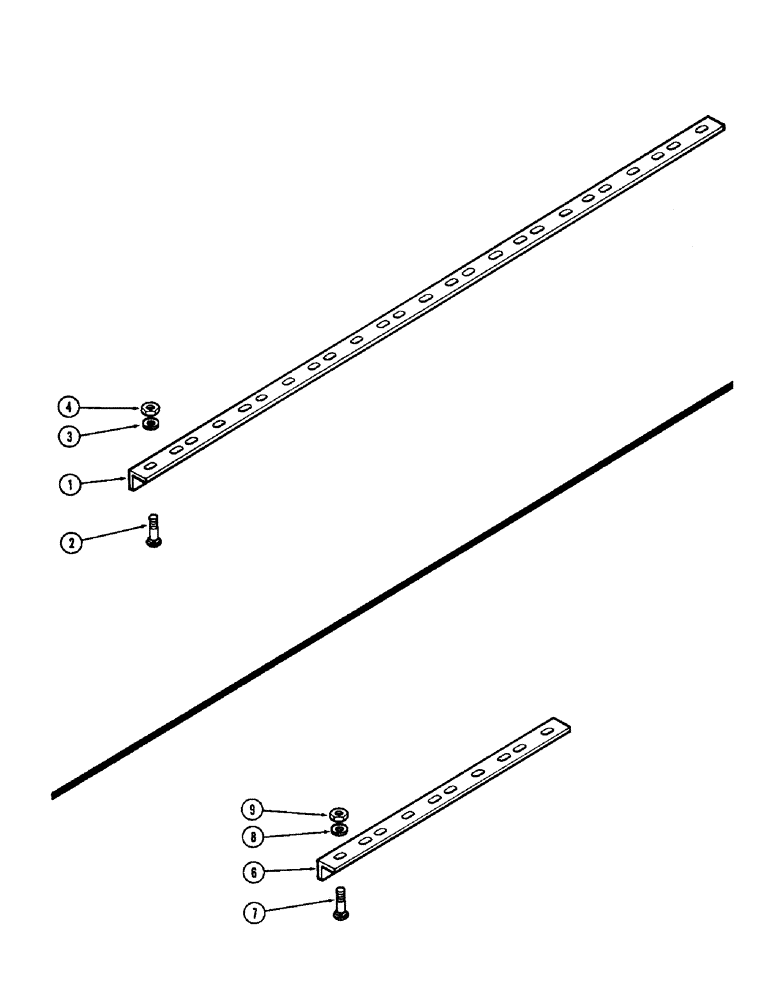 Схема запчастей Case IH F21 - (168) - SCRAPER BARS, MAIN GANG, 9 INCH SPACING, F21 