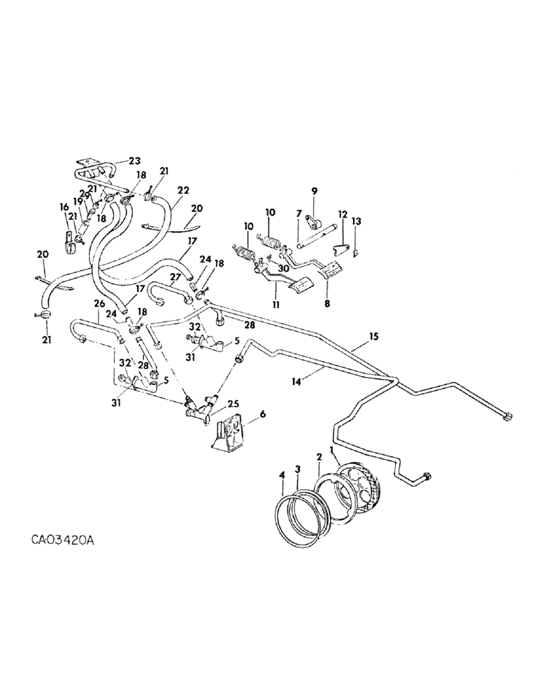 Схема запчастей Case IH 464 - (04-01) - BRAKES (5.1) - BRAKES