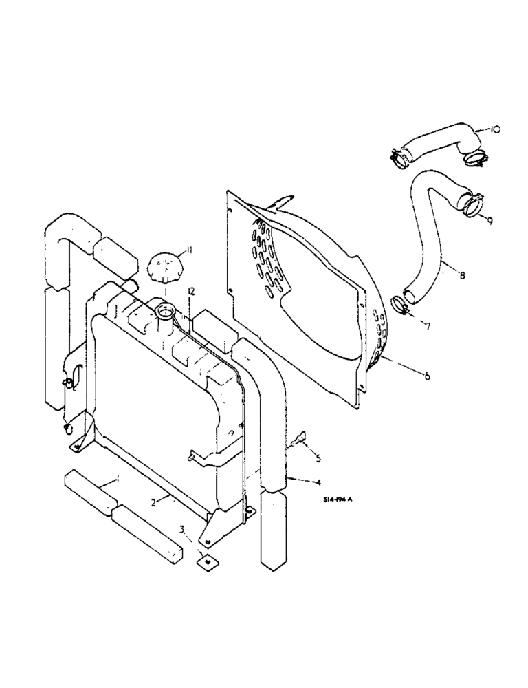 Схема запчастей Case IH 2500 - (06-05) - RADIATOR AND CONNECTIONS Cooling