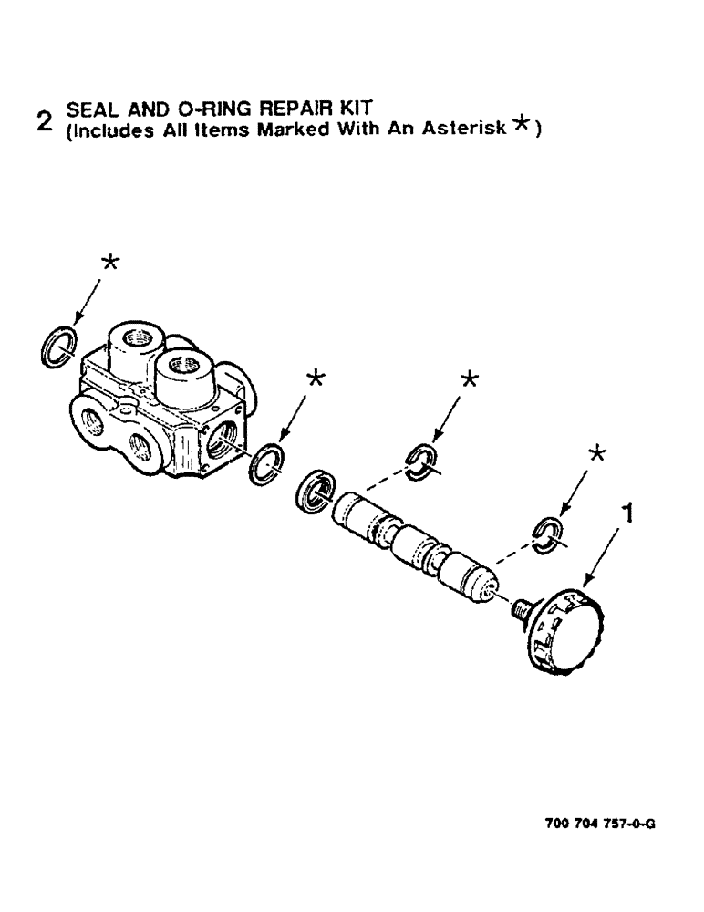 Схема запчастей Case IH 8610 - (8-08) - VALVE LOCKOUT ASSEMBLY, 700704757 VALVE LOCKOUT ASSEMBLY COMPLETE, S/N CFH0036001 THRU CFH0036501 (35) - HYDRAULIC SYSTEMS