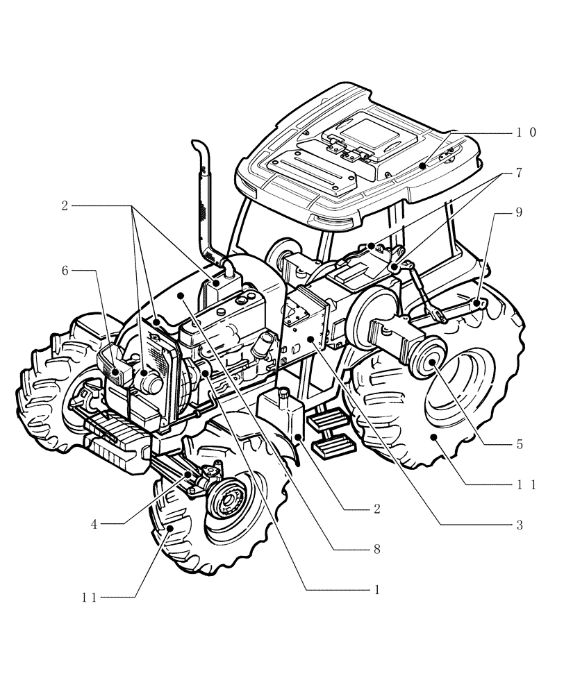 Схема запчастей Case IH JX1100U - (MAIN) - MAIN SECTION (00) - GENERAL