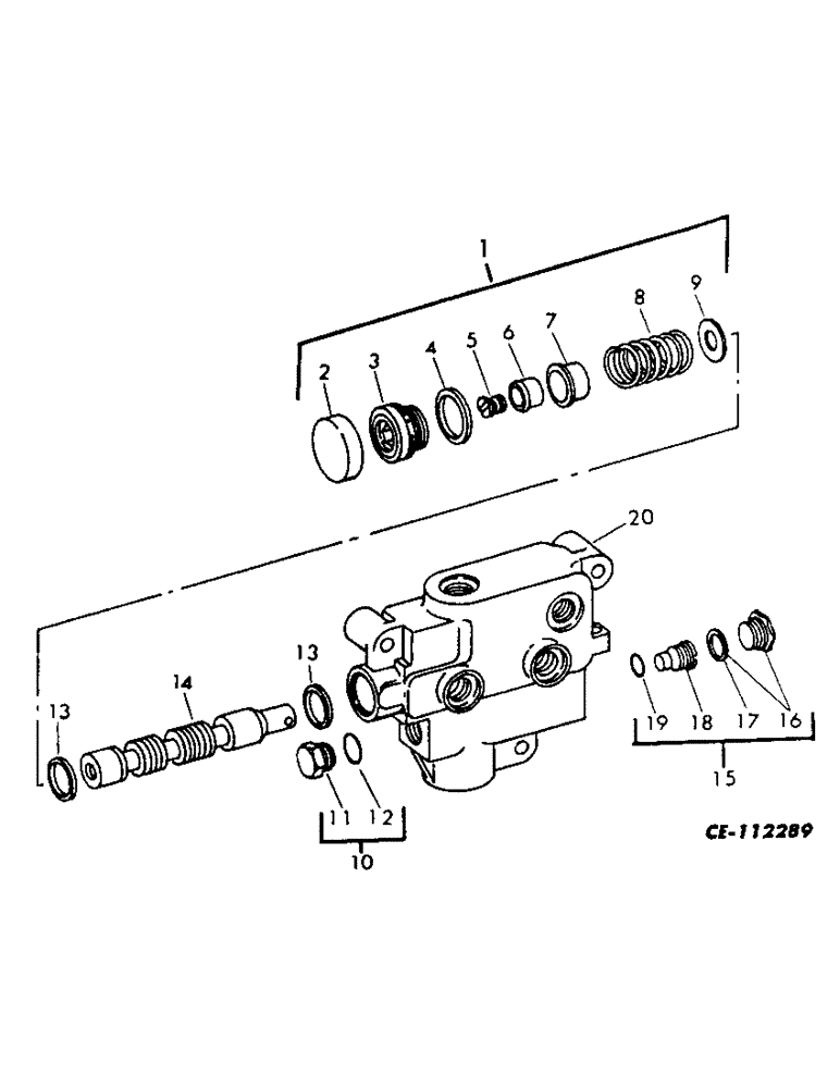 Схема запчастей Case IH 574 - (10-63) - HYDRAULICS, MOTOR CONTROL VALVE (07) - HYDRAULICS