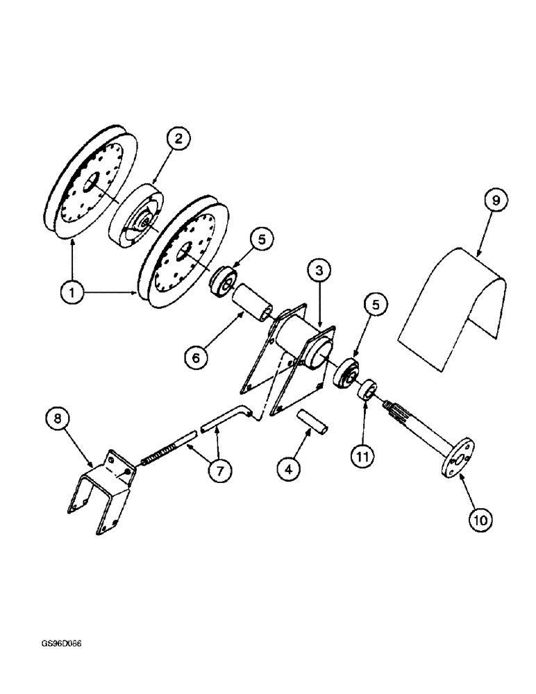 Схема запчастей Case IH 1400 - (9A-30) - CROSS AUGER EXTENSION DRIVE (13) - PICKING SYSTEM