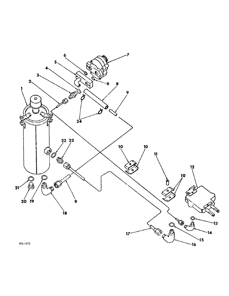 Схема запчастей Case IH 375 - (F-02) - HYDRAULIC SYSTEM, RESERVOIR TO PUMP AND VALVE HYDRAULIC LINES (07) - HYDRAULIC SYSTEM