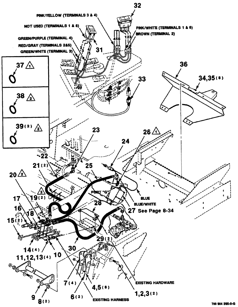 Схема запчастей Case IH 8860 - (09-22) - DRAPER ADAPTER KIT (88) - ACCESSORIES