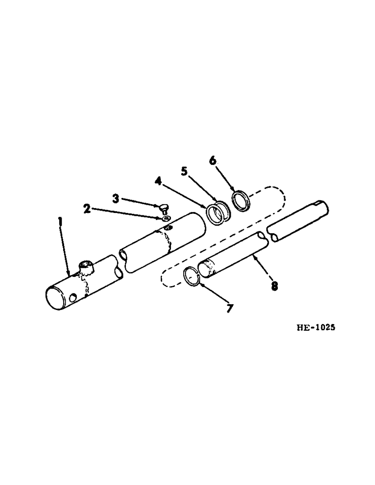 Схема запчастей Case IH 375 - (F-71[A]) - HYDRAULIC SYSTEM, HYDRAULIC REEL LIFT SLAVE CYLINDER (07) - HYDRAULIC SYSTEM