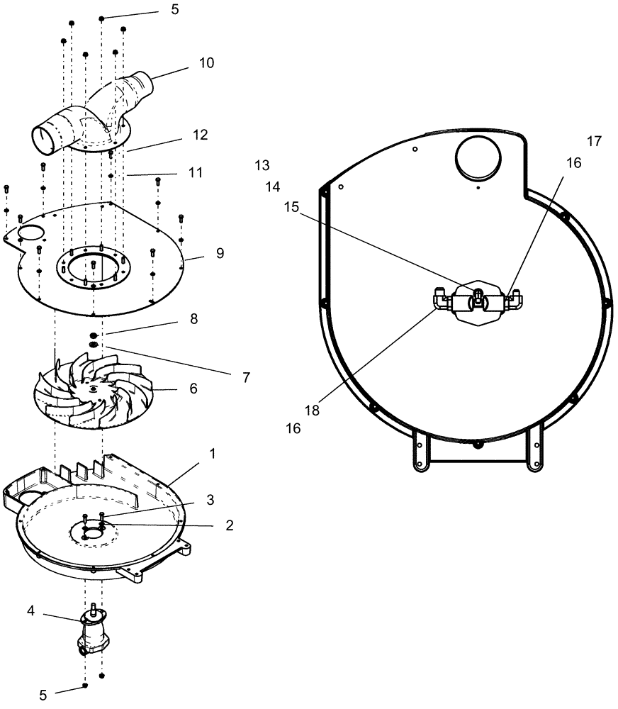 Схема запчастей Case IH 1250 - (35.752.01) - HYDRAULICS - FAN ASSEMBLY (35) - HYDRAULIC SYSTEMS