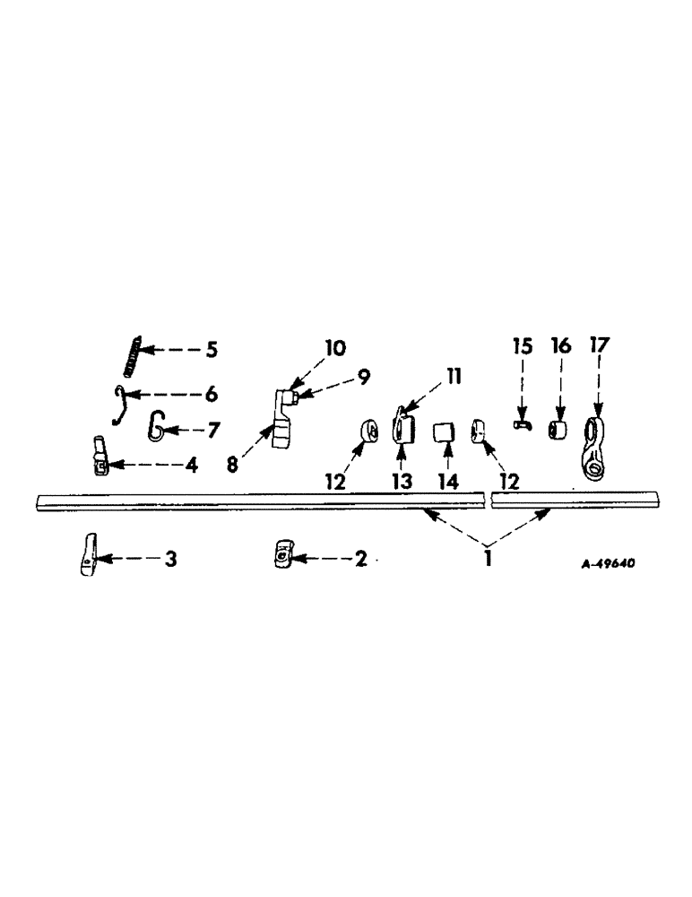 Схема запчастей Case IH 449A - (E-23) - CHECKSHAFT 