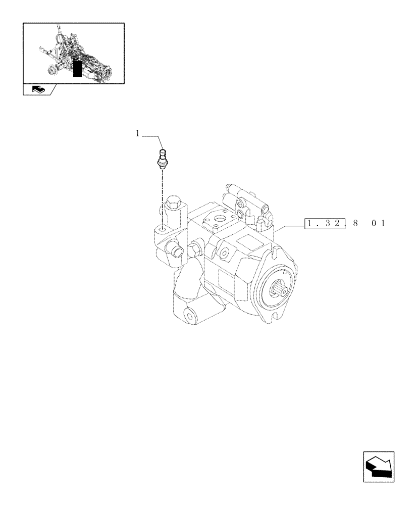 Схема запчастей Case IH MAXXUM 115 - (1.75.0[08]) - HYDRAULIC PUMP SWITCH (06) - ELECTRICAL SYSTEMS