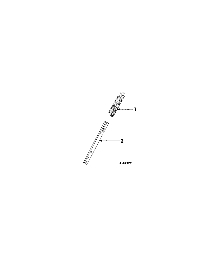 Схема запчастей Case IH 86 - (V-15[A]) - PRESS WHEEL SPRING ATTACHMENT, ONE PER ROW 