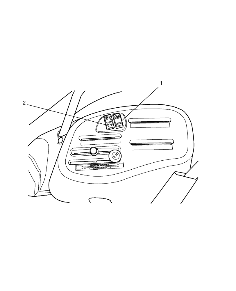 Схема запчастей Case IH DX45 - (06.13) - ELECTRIC CRUISE CONTROL SWITCH & HI/LO RANGE SELECTOR SWITCH (06) - ELECTRICAL SYSTEMS