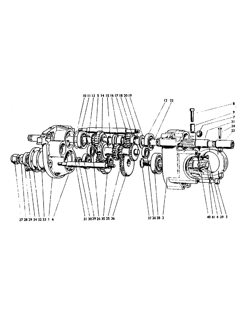 Схема запчастей Case IH 780 - (030) - GEARBOX , SIX-SPEED AND TWELVE-SPEED Gearbox