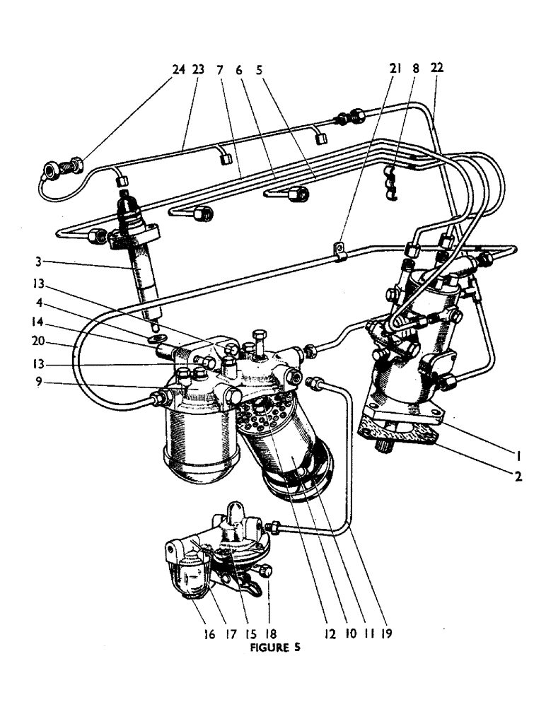 Схема запчастей Case IH 880UF - (12) - INJECTION PUMP AND FUEL SYSTEM (01) - ENGINE