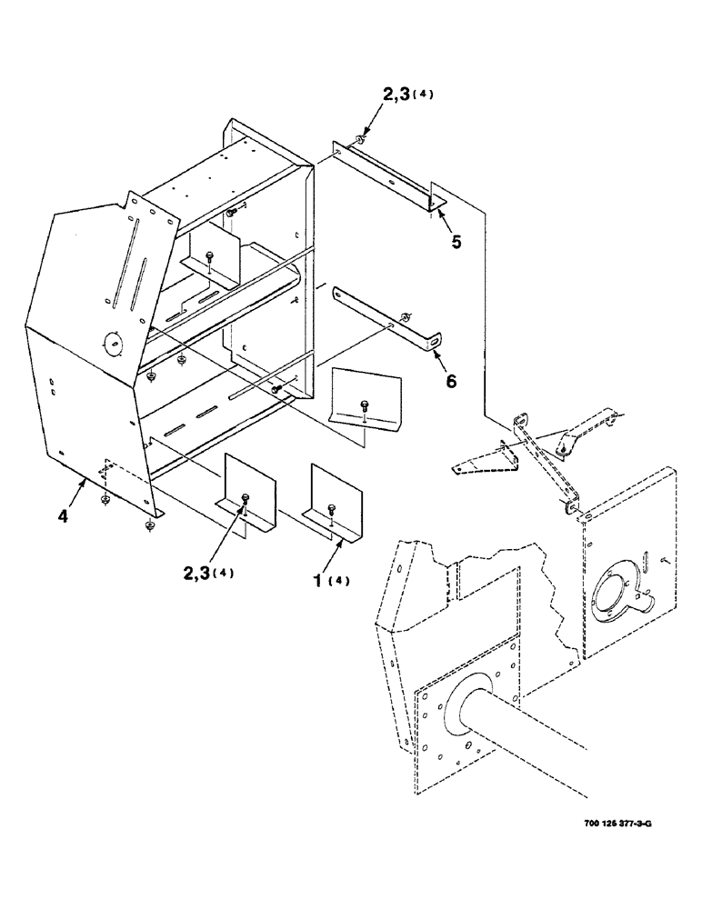 Схема запчастей Case IH 8455 - (7-16) - TWINE BOX ASSEMBLY (12) - MAIN FRAME