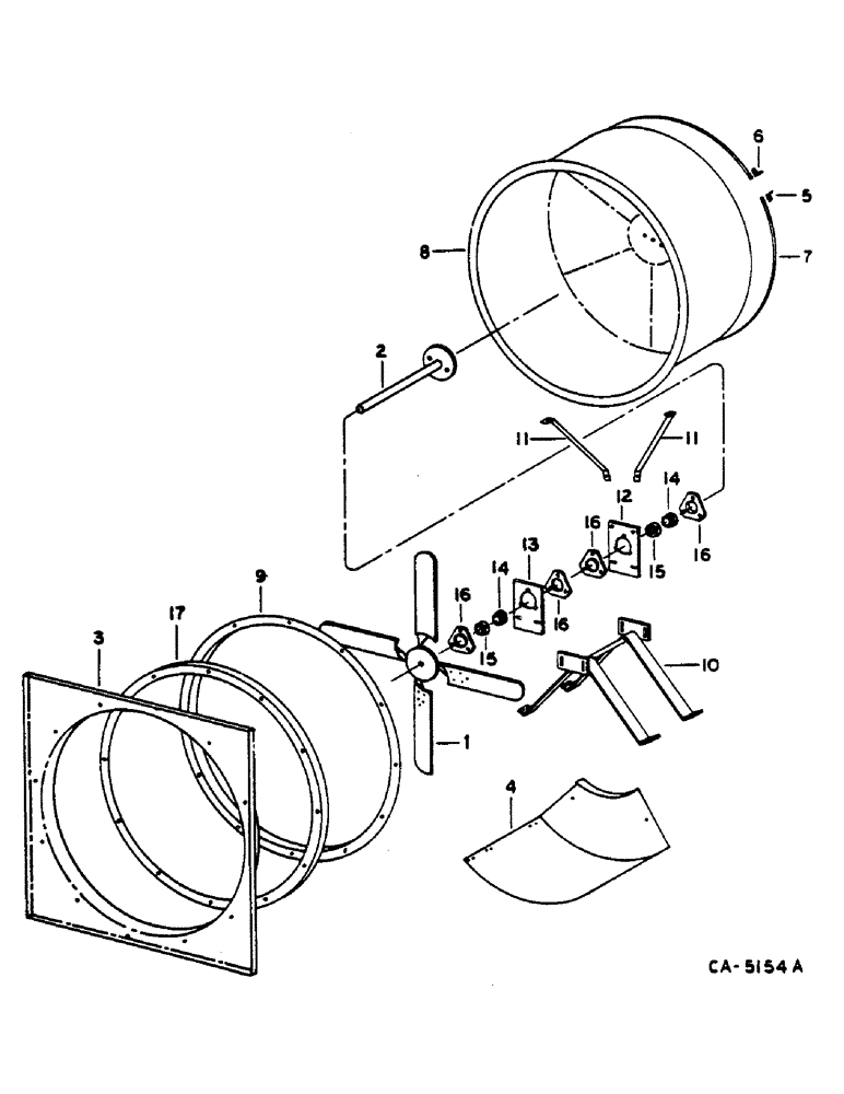 Схема запчастей Case IH 1460 - (06-002) - ROTARY AIR SCREEN Cooling