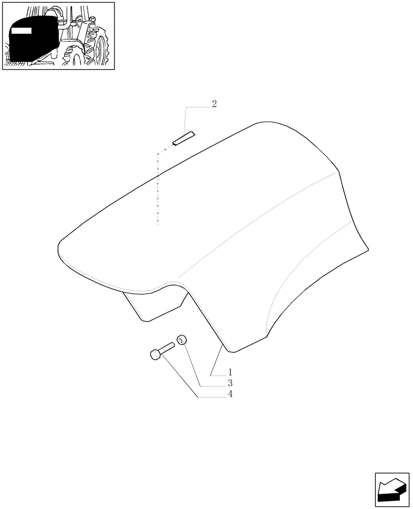 Схема запчастей Case IH MXU135 - (1.83.0[01]) - HOOD (08) - SHEET METAL