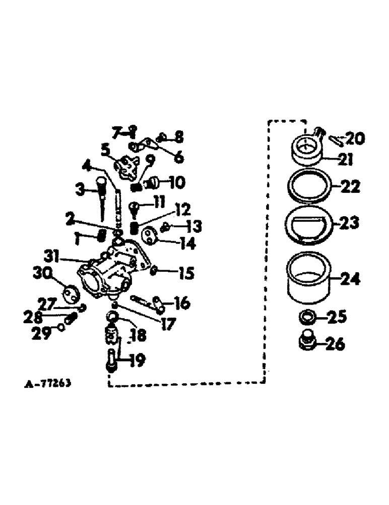 Схема запчастей Case IH 4120 - (12-4) - POWER, CARBURETOR (04) - Drive Train