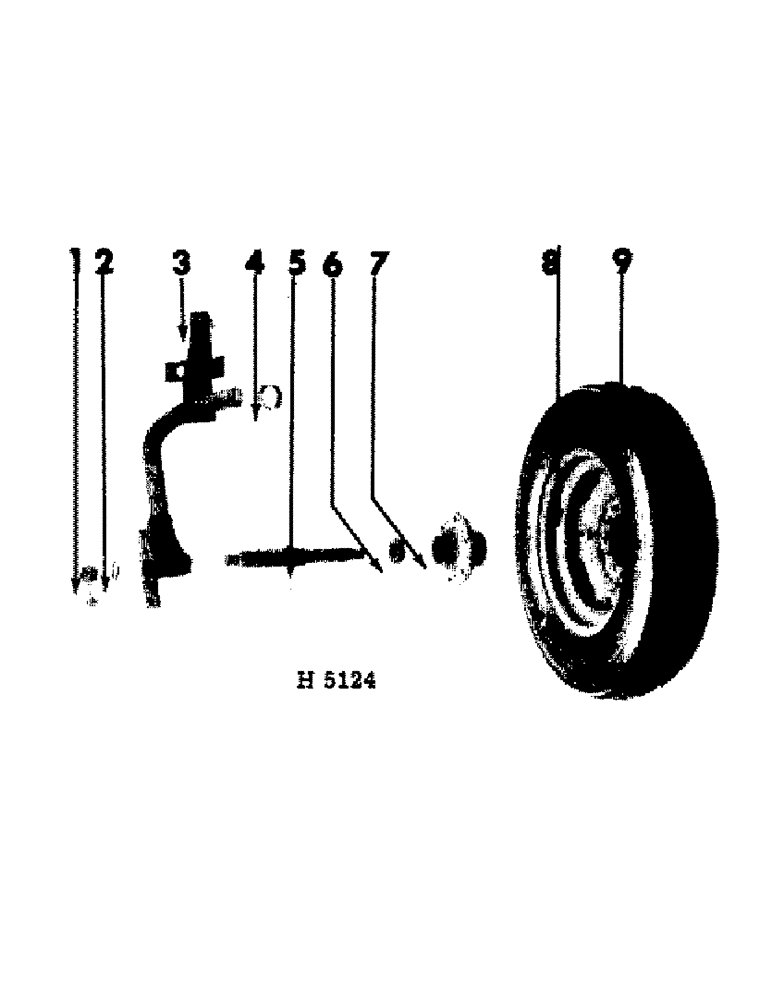 Схема запчастей Case IH 110 - (01-10[A]) - SINGLE REAR FURROW WHEEL 