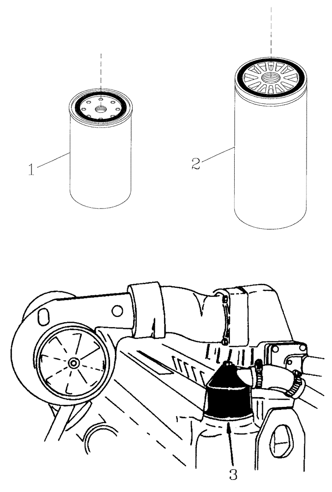 Схема запчастей Case IH 7700 - (C01[10]) - ENGINE FILTERS, 3306 Engine & Engine Attachments