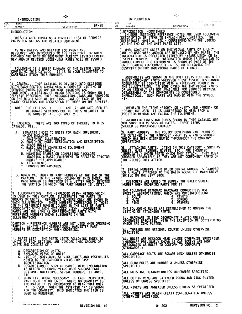 Схема запчастей Case IH 241 - (2) - INTRODUCTION (00) - GENERAL & PICTORIAL INDEX