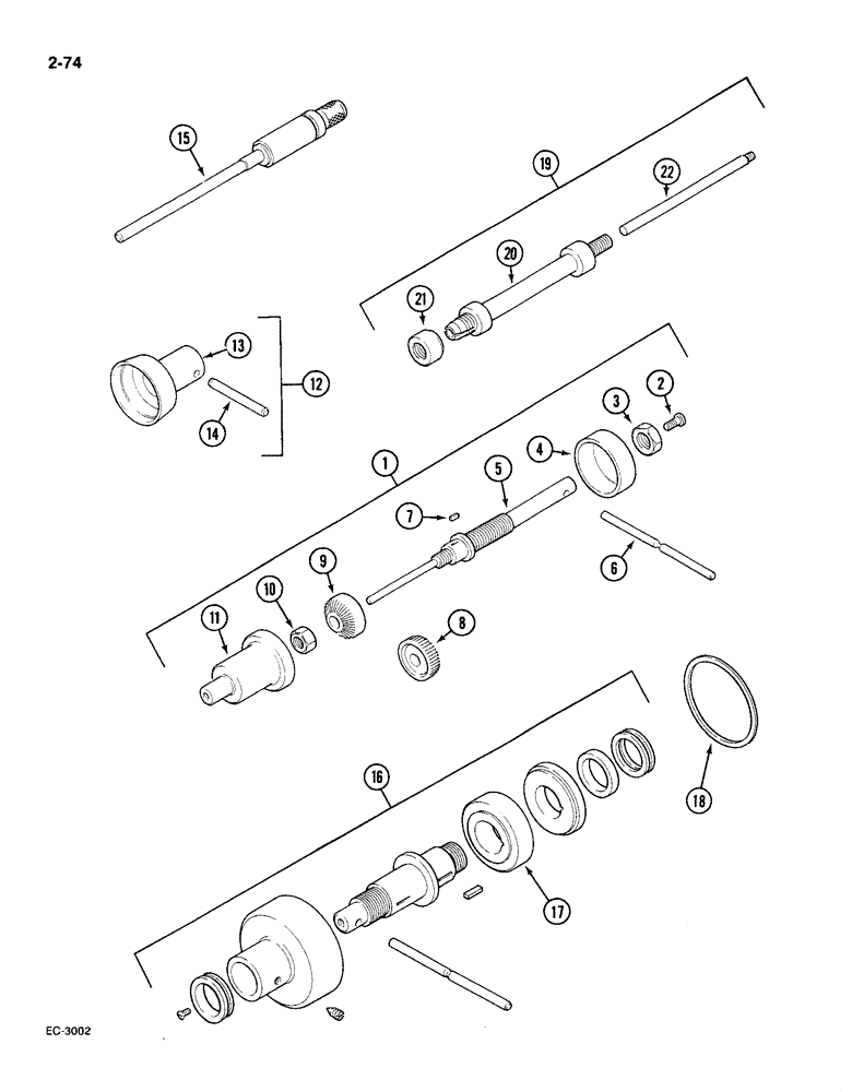 Схема запчастей Case IH 585 - (2-74) - TOOLS, ENGINE SERVICE (02) - ENGINE