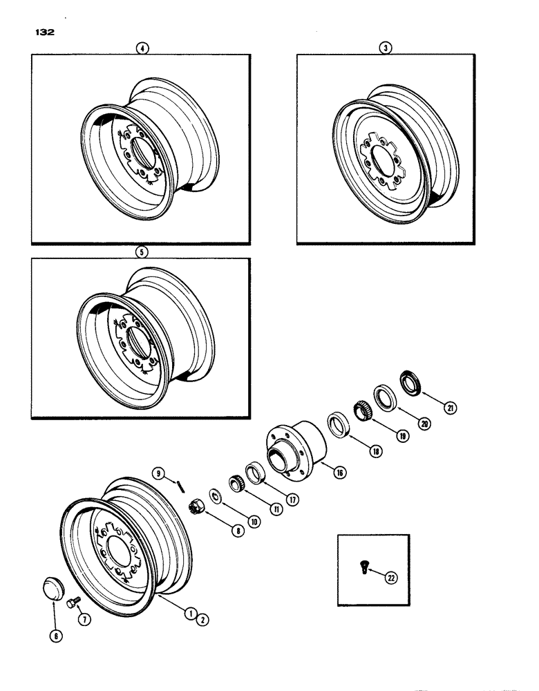 Схема запчастей Case IH 770 - (132) - FRONT WHEELS (05) - STEERING