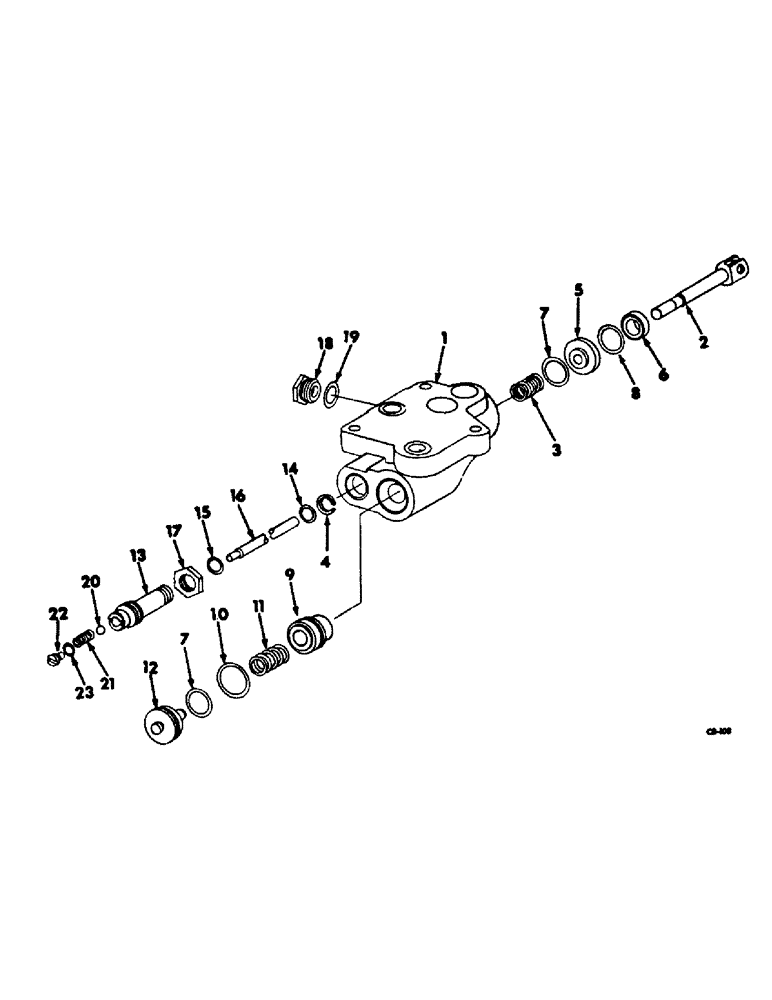 Схема запчастей Case IH 4186 - (10-28) - HYDRAULICS, POSITION CONTROL VALVE, TRACTORS WITH THREE POINT HITCH (07) - HYDRAULICS