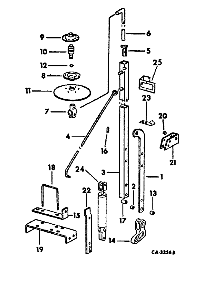 Схема запчастей Case IH 500 - (B-56) - HYDRAULIC MARKER ATTACHMENT, FOR 4 ROW, 6 ROW NARROW AND 8 ROW 22 IN. SPACING 