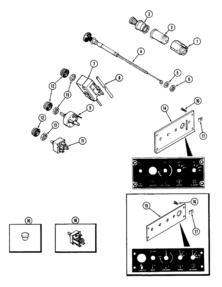 Схема запчастей Case IH 2090 - (9-602) - CAB, CONTROLS AND PANEL (09) - CHASSIS/ATTACHMENTS