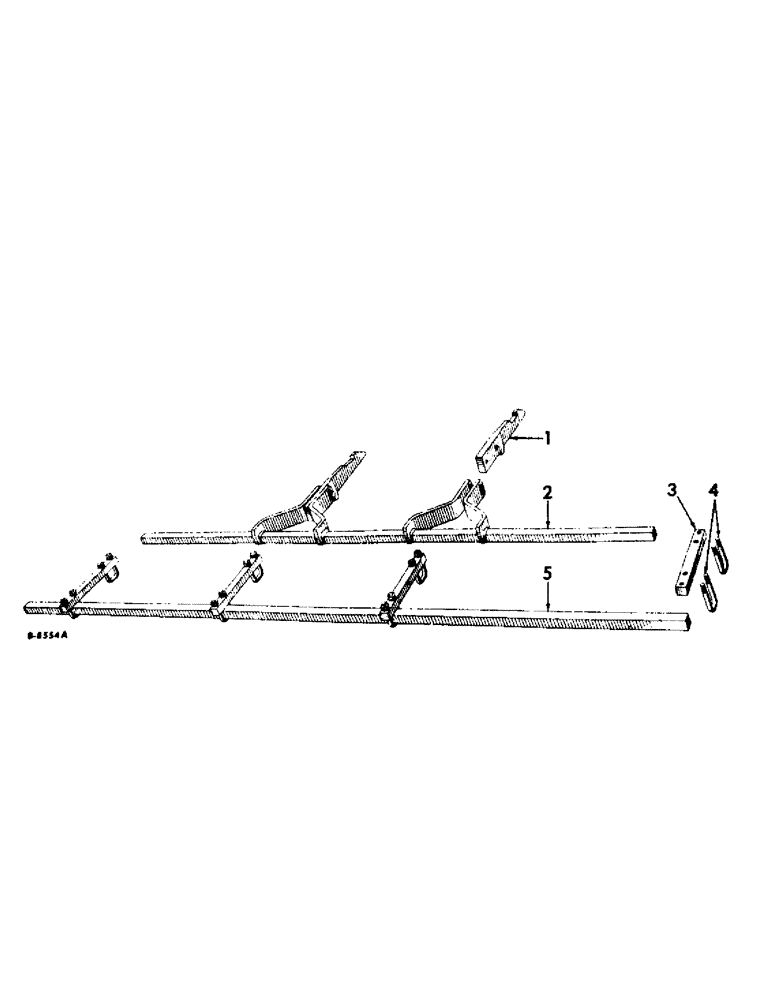 Схема запчастей Case IH 667 - (AF-04) - REAR SECTION TOOL BARS, 2 PT. HITCH 