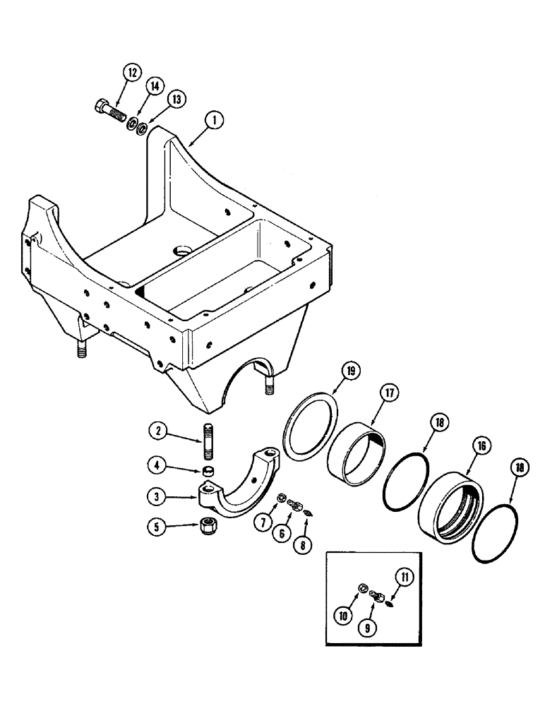 Схема запчастей Case IH 3294 - (5-130) - FRONT AXLE SUPPORT, CARRARO AXLE (05) - STEERING