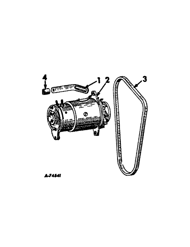 Схема запчастей Case IH 656 - (G-02) - ELECTRICAL SYSTEM, GENERATOR AND CONNECTIONS, FARMALL CARBURATED ENGINE TRACTORS, S/N 23107 & BELOW (06) - ELECTRICAL SYSTEMS