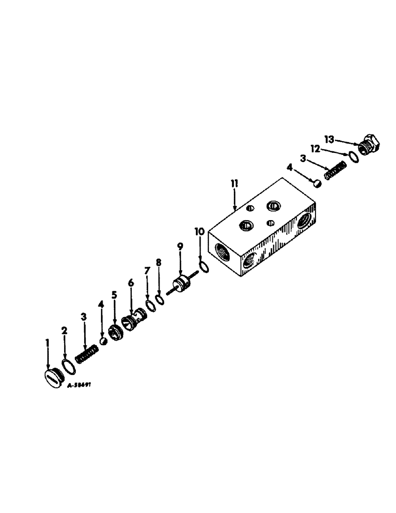 Схема запчастей Case IH 82-SERIES - (B-37) - DOUBLE ACTING CHECK VALVE 