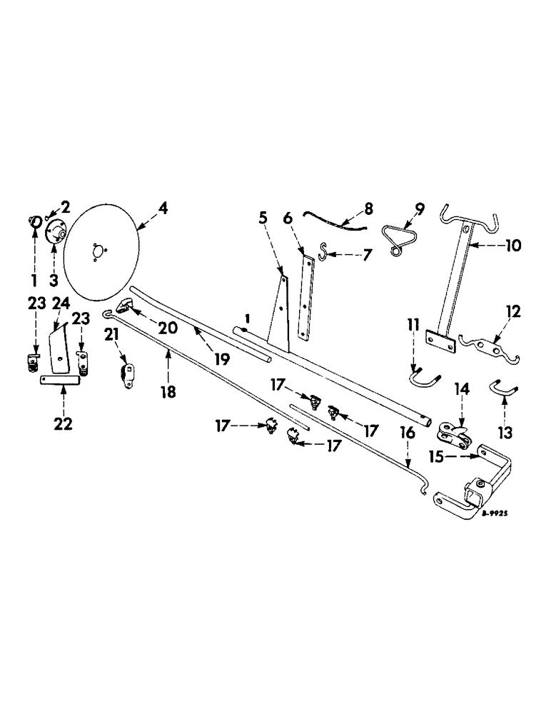 Схема запчастей Case IH 186 - (C-49) - MARKER, TWO-ROW 