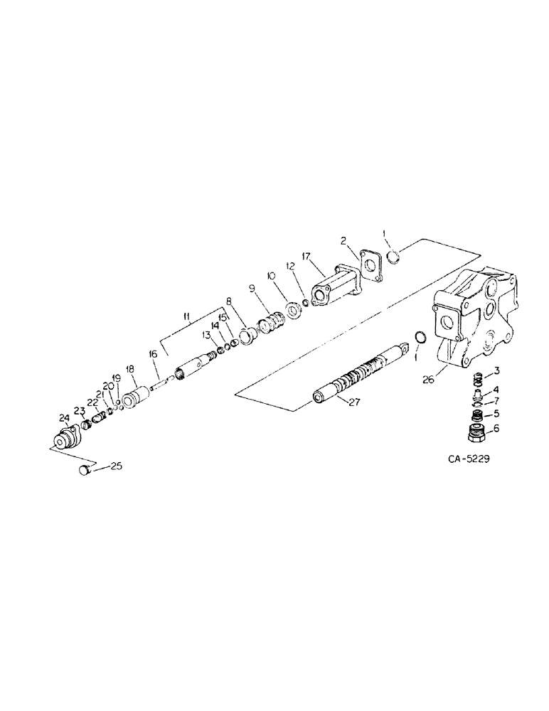 Схема запчастей Case IH 464 - (10-13) - HYDRAULICS, HYDRAULIC CONTROL VALVE, SERIAL NO. 108145 AND ABOVE (07) - HYDRAULICS