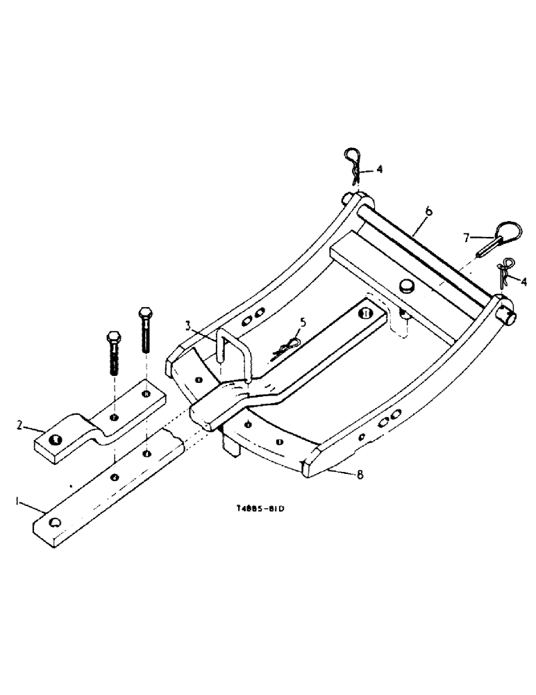 Схема запчастей Case IH 384 - (09-02) - FRAME, DRAWBAR, N.A.O. TRACTORS (12) - FRAME